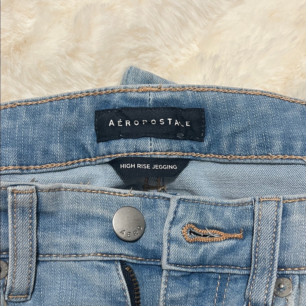 Aeropostale Light Blue High-Rise Jeggings